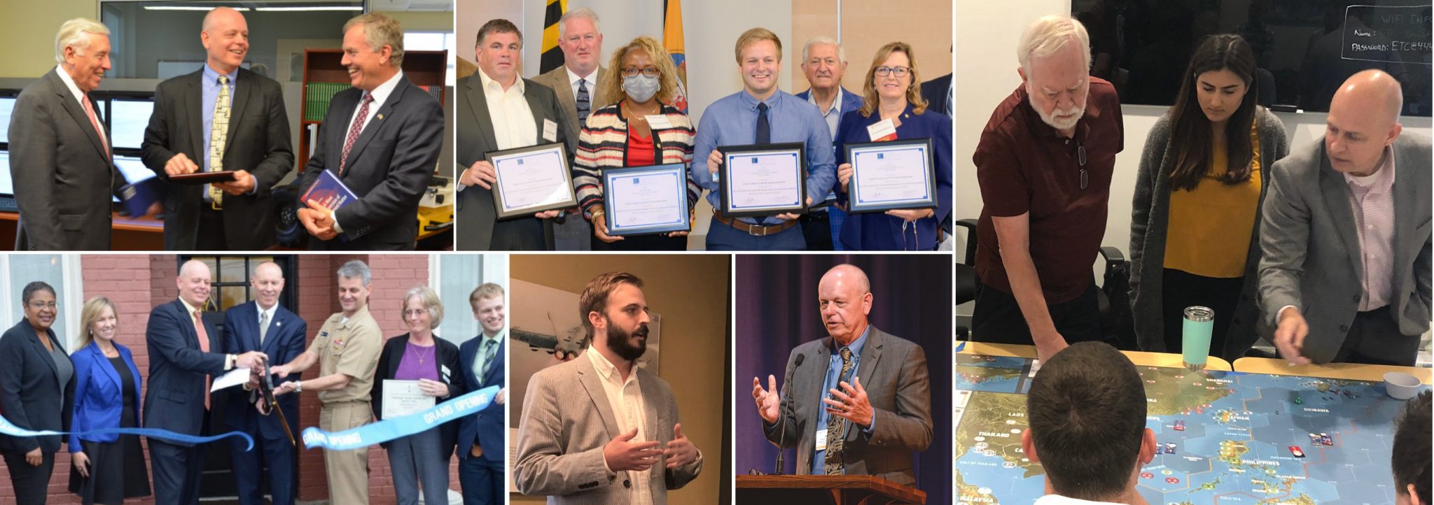 Collage of photos featuring ETC Employees.